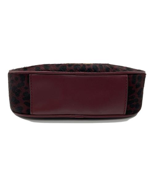 MICHAEL KORS（マイケル・コース）MICHAEL KORS (マイケルコース) 2WAYハラコポーチ ボルドー×ブラックの古着・服飾アイテム