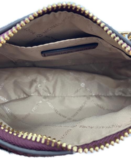 MICHAEL KORS（マイケル・コース）MICHAEL KORS (マイケルコース) 2WAYハラコポーチ ボルドー×ブラックの古着・服飾アイテム