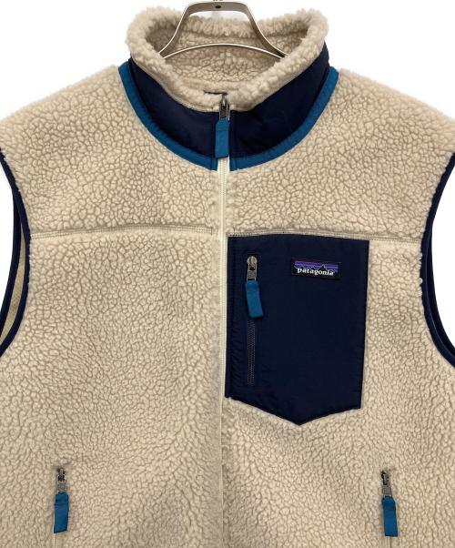 Patagonia（パタゴニア）Patagonia (パタゴニア) ベスト アイボリー×ネイビー サイズ:Lの古着・服飾アイテム