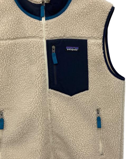 Patagonia（パタゴニア）Patagonia (パタゴニア) ベスト アイボリー×ネイビー サイズ:Lの古着・服飾アイテム