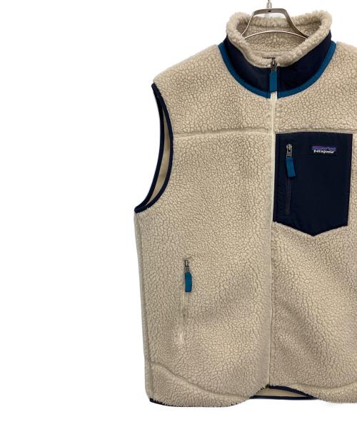Patagonia（パタゴニア）Patagonia (パタゴニア) ベスト アイボリー×ネイビー サイズ:Lの古着・服飾アイテム