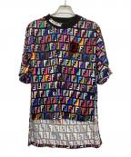 FENDIフェンディ）の古着「ロゴTシャツ」｜ブラック×マルチカラー