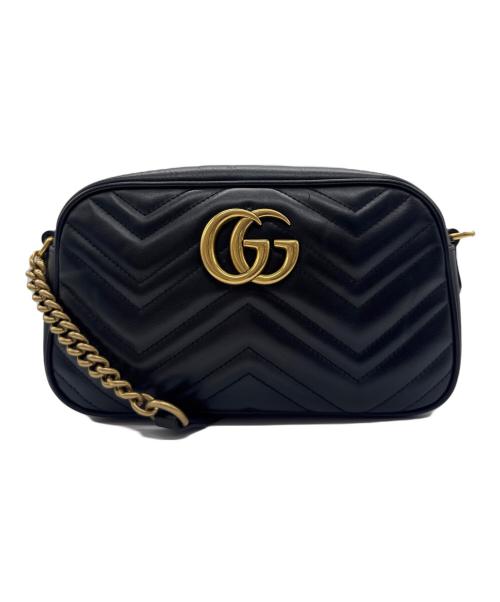 GUCCI（グッチ）GUCCI (グッチ) キルティングスモールショルダーバッグ ブラックの古着・服飾アイテム