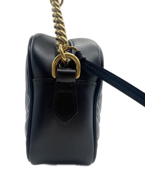 GUCCI（グッチ）GUCCI (グッチ) キルティングスモールショルダーバッグ ブラックの古着・服飾アイテム