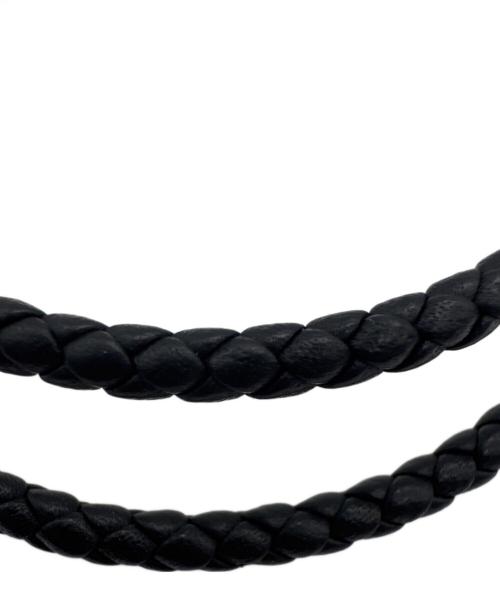 HERMES（エルメス）HERMES (エルメス) レザーブレスレット トゥルニ トレッセ ブラックの古着・服飾アイテム