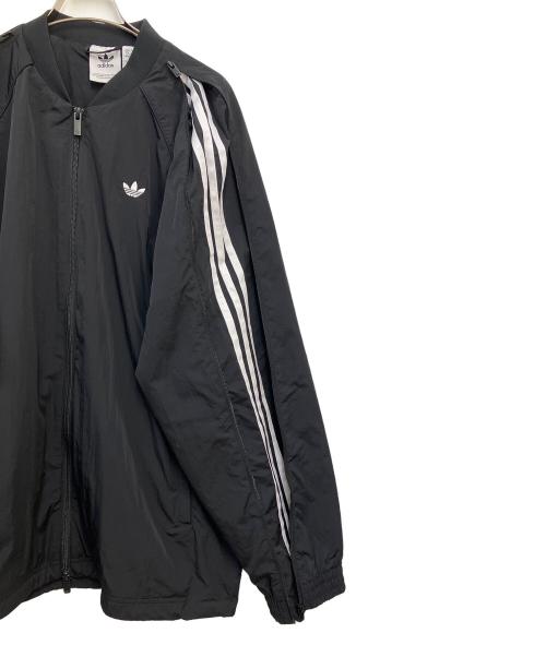 adidas（アディダス）adidas (アディダス) オーバーサイズ SST トラックトップ ブラック×ホワイト サイズ:Lの古着・服飾アイテム