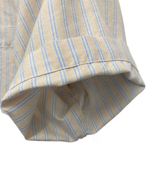 SUPREME（シュプリーム）SUPREME (シュプリーム) Loose Fit Oxford S/S ベージュ×ブルー サイズ:Mの古着・服飾アイテム