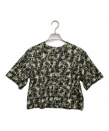 FENDI（フェンディ）の古着「Tシャツ」｜カーキ×ブラック