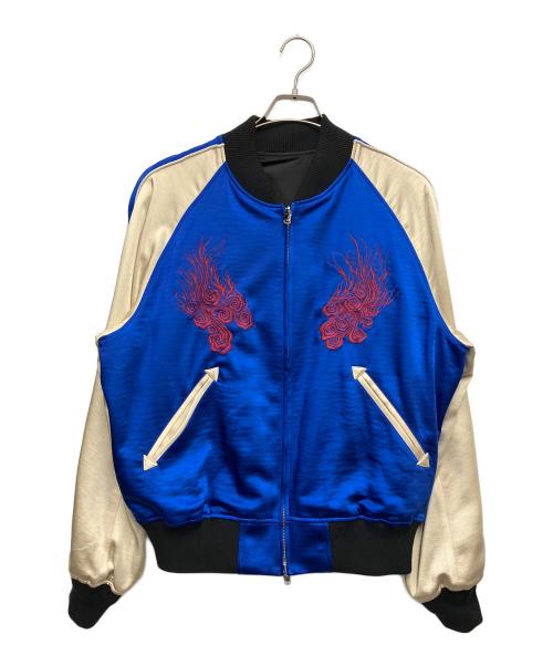 Y-3（ワイスリー）Y-3 (ワイスリー) JFA CW SOUVENIR JK ブルー×ベージュ サイズ:SIZE Sの古着・服飾アイテム