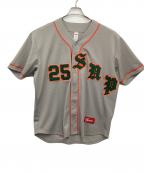 SUPREMEシュプリーム）の古着「Old English Baseball Jersey」｜グレー×オレンジ