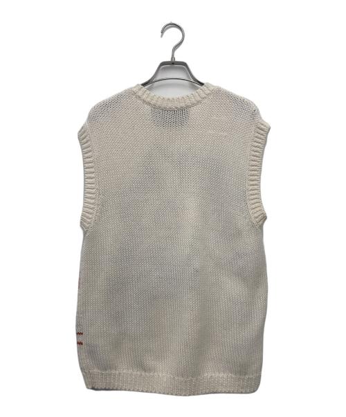 COACH（コーチ）COACH (コーチ) TOM WESSELMANN (トム・ウェッセルマン) ニットベスト ホワイト サイズ:XSの古着・服飾アイテム