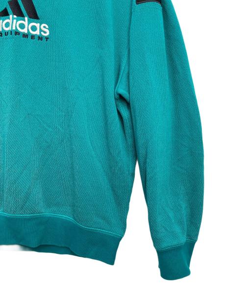 adidas（アディダス）adidas (アディダス) エキップメント クルーネック スウェット グリーン サイズ:Mの古着・服飾アイテム