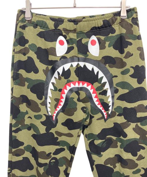 A BATHING APE（ア ベイシング エイプ）A BATHING APE (ア ベイシング エイプ) スウェットパンツ カーキ×ブラック サイズ:Ｍの古着・服飾アイテム