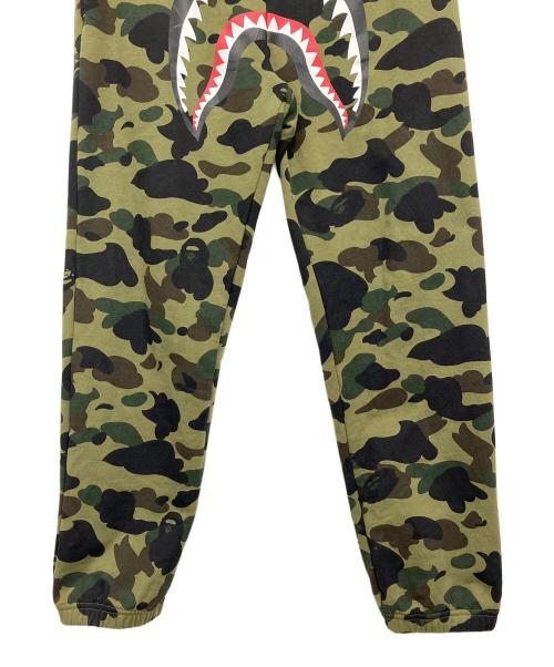A BATHING APE（ア ベイシング エイプ）A BATHING APE (ア ベイシング エイプ) スウェットパンツ カーキ×ブラック サイズ:Ｍの古着・服飾アイテム