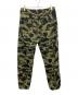 A BATHING APE (ア ベイシング エイプ) スウェットパンツ カーキ×ブラック サイズ:Ｍ：15000円