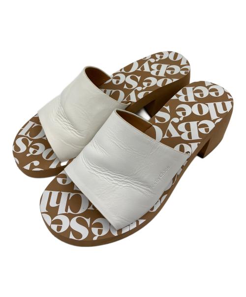 SEE BY CHLOE（シーバイクロエ）SEE BY CHLOE (シーバイクロエ) サンダル ベージュ×ホワイト サイズ:25.5cmの古着・服飾アイテム