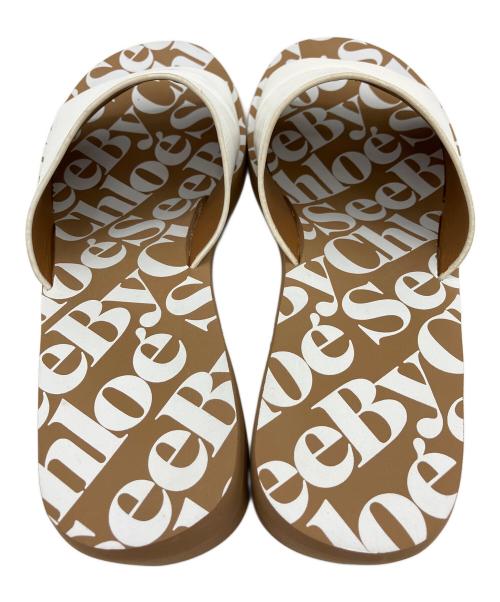 SEE BY CHLOE（シーバイクロエ）SEE BY CHLOE (シーバイクロエ) サンダル ベージュ×ホワイト サイズ:25.5cmの古着・服飾アイテム