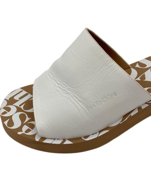 SEE BY CHLOE（シーバイクロエ）SEE BY CHLOE (シーバイクロエ) サンダル ベージュ×ホワイト サイズ:25.5cmの古着・服飾アイテム