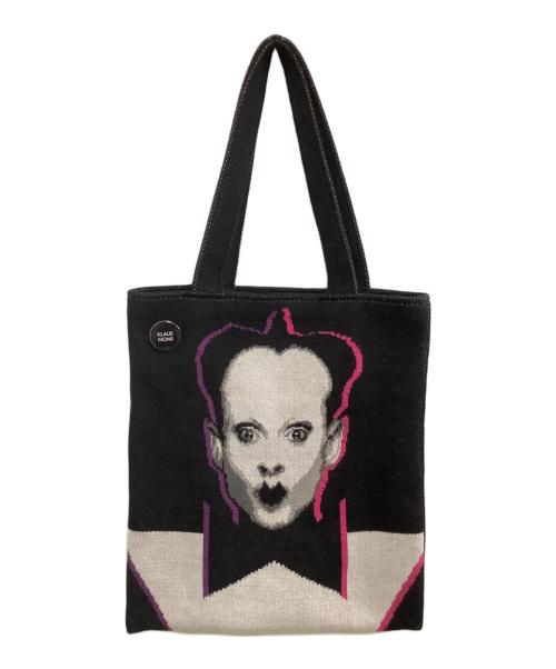 KLAUS NOMI（-）KLAUS NOMI (-) ニットトートバッグ ブラックの古着・服飾アイテム