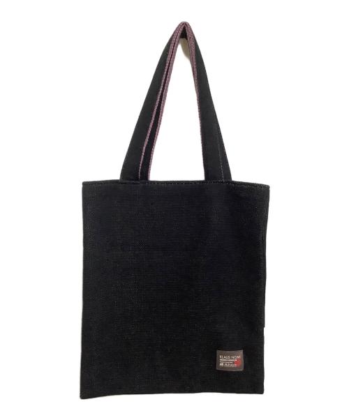 KLAUS NOMI（-）KLAUS NOMI (-) ニットトートバッグ ブラックの古着・服飾アイテム