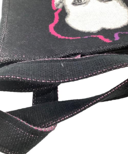 KLAUS NOMI（-）KLAUS NOMI (-) ニットトートバッグ ブラックの古着・服飾アイテム