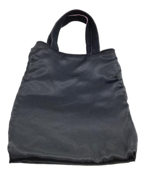 KLAUS NOMI（-）KLAUS NOMI (-) ニットトートバッグ ブラックの古着・服飾アイテム