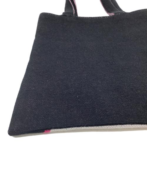 KLAUS NOMI（-）KLAUS NOMI (-) ニットトートバッグ ブラックの古着・服飾アイテム