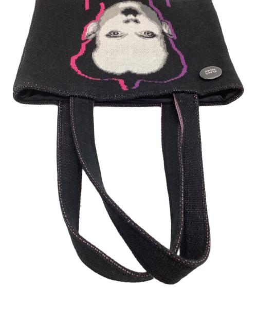 KLAUS NOMI（-）KLAUS NOMI (-) ニットトートバッグ ブラックの古着・服飾アイテム