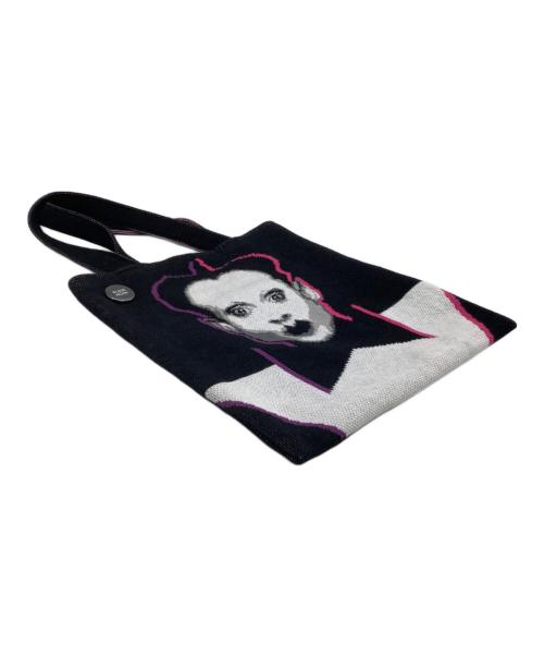 KLAUS NOMI（-）KLAUS NOMI (-) ニットトートバッグ ブラックの古着・服飾アイテム