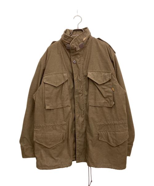 ALPHA（アルファ）ALPHA (アルファ) ミリタリージャケット ブラウン サイズ:LARGE REGULARの古着・服飾アイテム