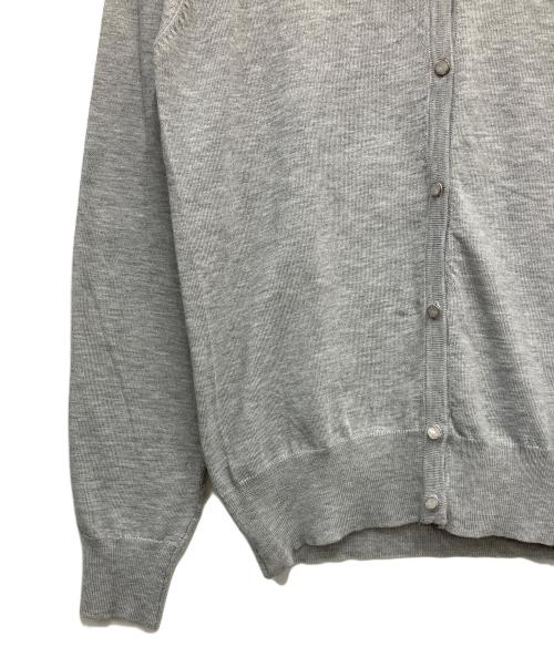 DRAWER（ドゥロワー）DRAWER (ドゥロワー) 薄手カーディガン グレー サイズ:Lの古着・服飾アイテム