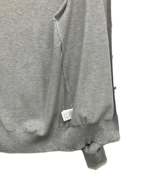 DRAWER（ドゥロワー）DRAWER (ドゥロワー) 薄手カーディガン グレー サイズ:Lの古着・服飾アイテム