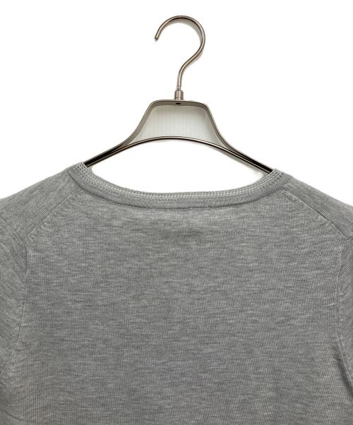 DRAWER（ドゥロワー）DRAWER (ドゥロワー) 薄手カーディガン グレー サイズ:Lの古着・服飾アイテム