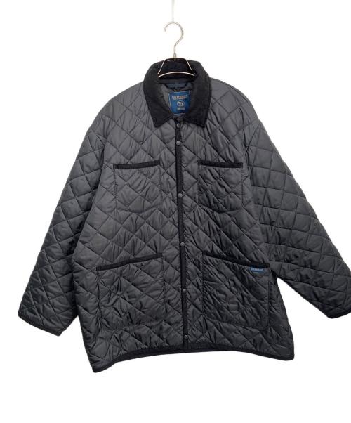 LAVENHAM（ラベンハム）LAVENHAM (ラベンハム) BEAMS (ビームス) 別注キルティングカバーオール ブラック サイズ:42 XLの古着・服飾アイテム