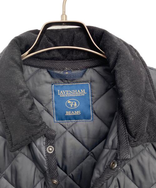 LAVENHAM（ラベンハム）LAVENHAM (ラベンハム) BEAMS (ビームス) 別注キルティングカバーオール ブラック サイズ:42 XLの古着・服飾アイテム