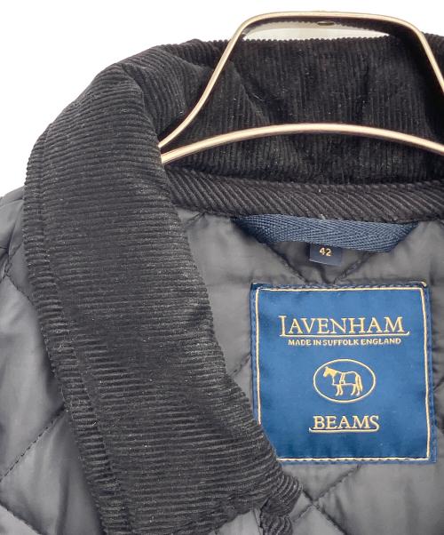 LAVENHAM（ラベンハム）LAVENHAM (ラベンハム) BEAMS (ビームス) 別注キルティングカバーオール ブラック サイズ:42 XLの古着・服飾アイテム