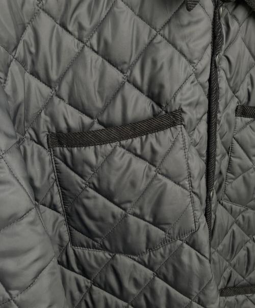 LAVENHAM（ラベンハム）LAVENHAM (ラベンハム) BEAMS (ビームス) 別注キルティングカバーオール ブラック サイズ:42 XLの古着・服飾アイテム