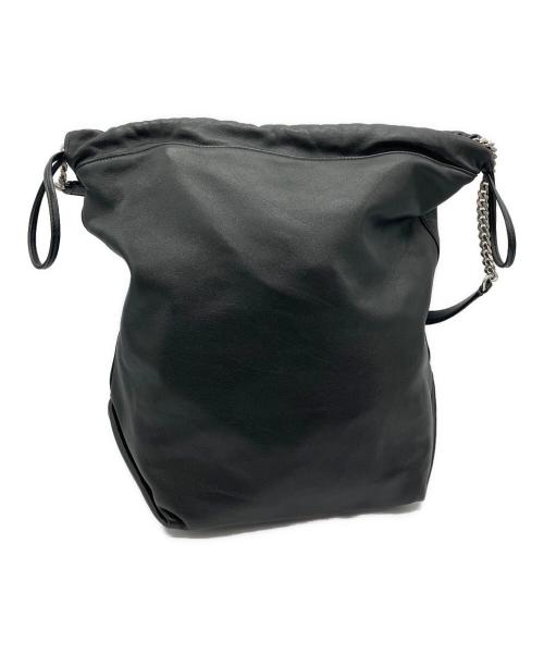 Saint Laurent Paris（サンローランパリ）Saint Laurent Paris (サンローランパリ) テディ 巾着ショルダーバッグ ブラックの古着・服飾アイテム