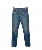 GUCCIグッチ）の古着「パッチワークスキニージーンズ」｜インディゴ