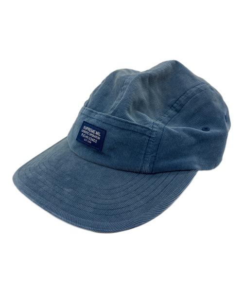 SUPREME（シュプリーム）Supreme (シュプリーム) corduroy pocket camp cap ブルーの古着・服飾アイテム