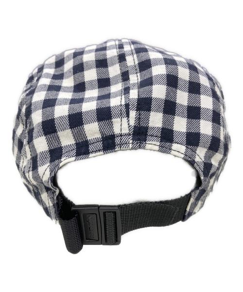 SUPREME（シュプリーム）SUPREME (シュプリーム) gingham camp cap(ギンガムキャンプキャップ) アイボリー×ネイビーの古着・服飾アイテム