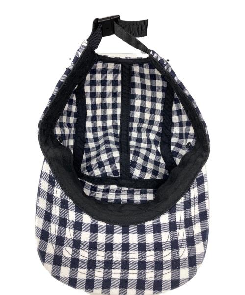SUPREME（シュプリーム）SUPREME (シュプリーム) gingham camp cap(ギンガムキャンプキャップ) アイボリー×ネイビーの古着・服飾アイテム