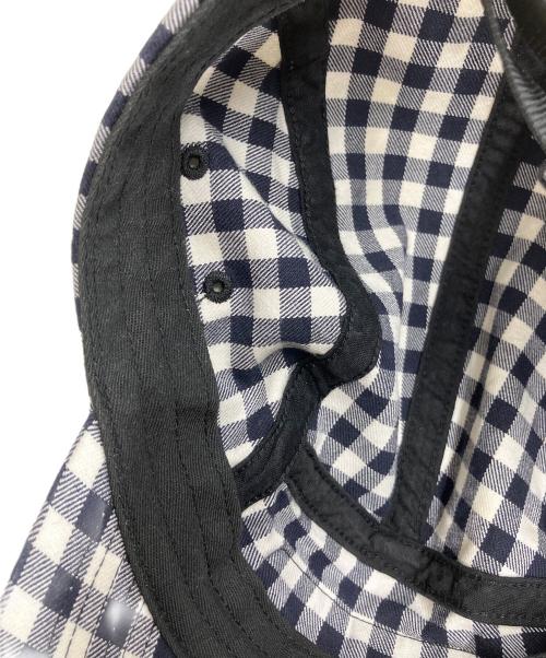 SUPREME（シュプリーム）SUPREME (シュプリーム) gingham camp cap(ギンガムキャンプキャップ) アイボリー×ネイビーの古着・服飾アイテム