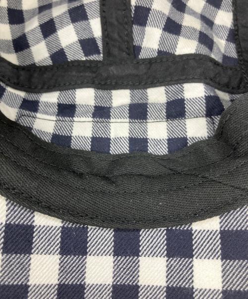SUPREME（シュプリーム）SUPREME (シュプリーム) gingham camp cap(ギンガムキャンプキャップ) アイボリー×ネイビーの古着・服飾アイテム