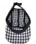 中古・古着 SUPREME (シュプリーム) gingham camp cap(ギンガムキャンプキャップ) アイボリー×ネイビー：6000円