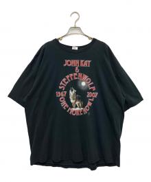 JOHN KAY & STEPPENWOLF（ジョン・ケイ・アンド・ステッペンウルフ）の古着「プリントTシャツ」｜ブラック×レッド