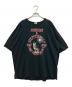 JOHN KAY & STEPPENWOLF（ジョン・ケイ・アンド・ステッペンウルフ）の古着「プリントTシャツ」｜ブラック×レッド