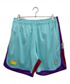 BEAMS×SSZビームス×エスエスズィー）の古着「ハーフパンツ」｜スカイブルー×レッド