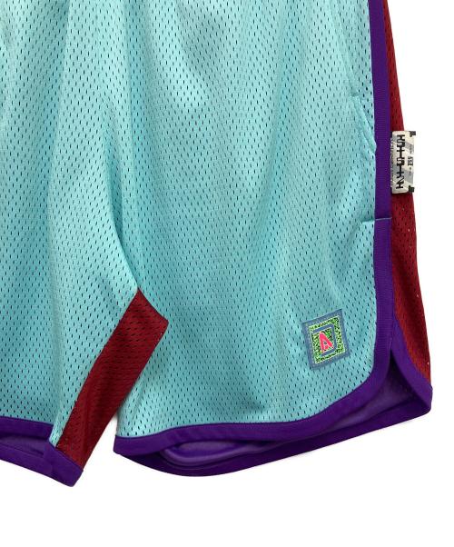 BEAMS（ビームス）BEAMS (ビームス) SSZ (エスエスズィー) ハーフパンツ スカイブルー×レッド サイズ:Mの古着・服飾アイテム