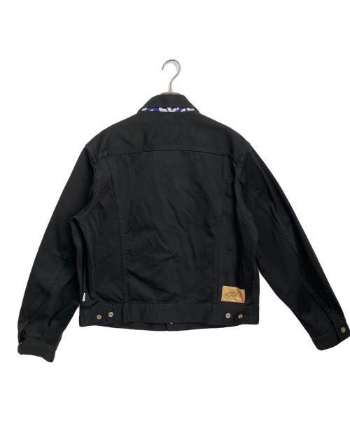 LEE（リー）LEE (リー) WIND AND SEA (ウィンダンシー) カラーデニムジャケット ブラック サイズ:XLの古着・服飾アイテム